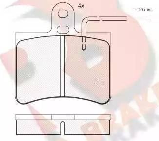 R Brake RB0136 - Komplet Pločica, disk-kočnica www.molydon.hr