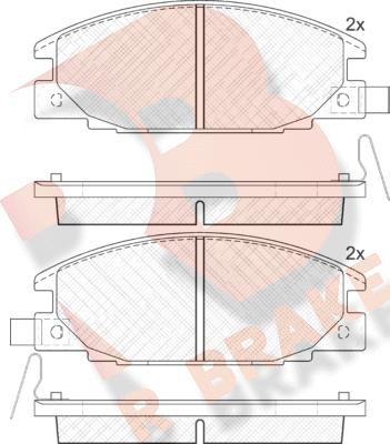 R Brake RB0854 - Komplet Pločica, disk-kočnica www.molydon.hr