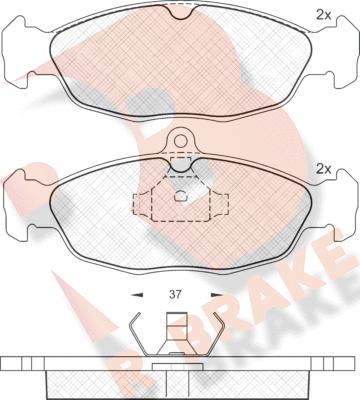 R Brake RB0858 - Komplet Pločica, disk-kočnica www.molydon.hr