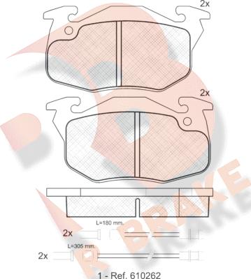 R Brake RB0866 - Komplet Pločica, disk-kočnica www.molydon.hr