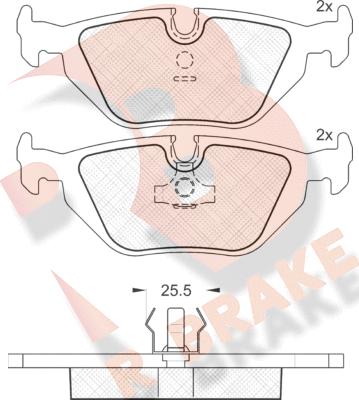 R Brake RB0802 - Komplet Pločica, disk-kočnica www.molydon.hr