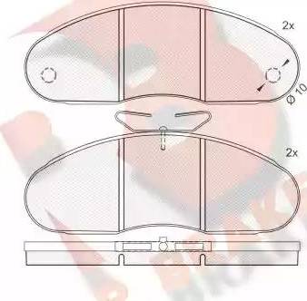 R Brake RB0813 - Komplet Pločica, disk-kočnica www.molydon.hr