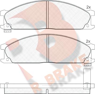 R Brake RB0886 - Komplet Pločica, disk-kočnica www.molydon.hr