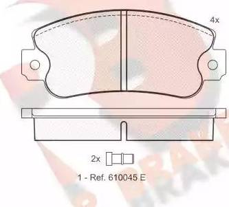 R Brake RB0838 - Komplet Pločica, disk-kočnica www.molydon.hr