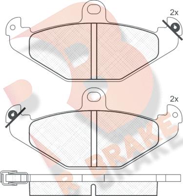 R Brake RB0874 - Komplet Pločica, disk-kočnica www.molydon.hr