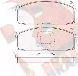 R Brake RB0396 - Komplet Pločica, disk-kočnica www.molydon.hr