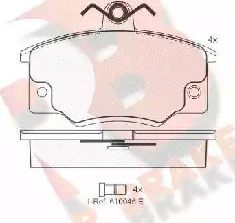 R Brake RB0397 - Komplet Pločica, disk-kočnica www.molydon.hr