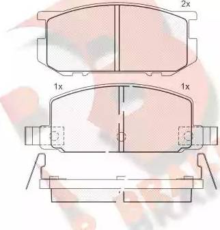 R Brake RB0348 - Komplet Pločica, disk-kočnica www.molydon.hr