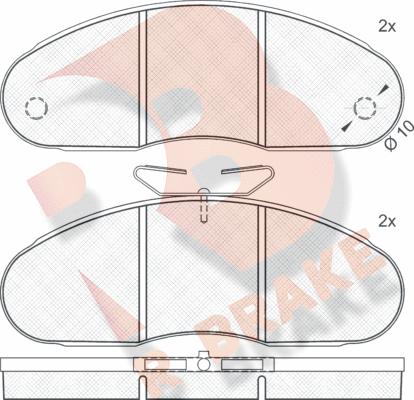 R Brake RB0316 - Komplet Pločica, disk-kočnica www.molydon.hr