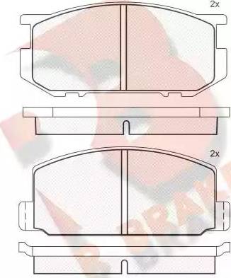 R Brake RB0295 - Komplet Pločica, disk-kočnica www.molydon.hr