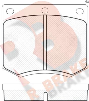 R Brake RB0255 - Komplet Pločica, disk-kočnica www.molydon.hr