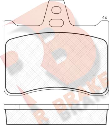 R Brake RB0256 - Komplet Pločica, disk-kočnica www.molydon.hr