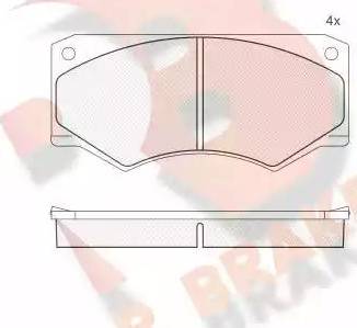 R Brake RB0279 - Komplet Pločica, disk-kočnica www.molydon.hr