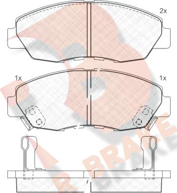 R Brake RB0797 - Komplet Pločica, disk-kočnica www.molydon.hr