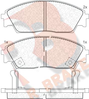 R Brake RB0755 - Komplet Pločica, disk-kočnica www.molydon.hr