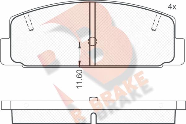 R Brake RB0785 - Komplet Pločica, disk-kočnica www.molydon.hr