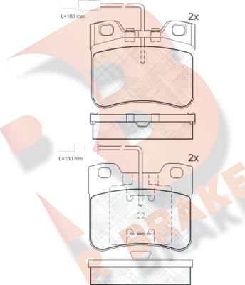 R Brake RB0788-203 - Komplet Pločica, disk-kočnica www.molydon.hr