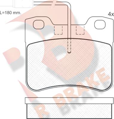 R Brake RB0788-202 - Komplet Pločica, disk-kočnica www.molydon.hr