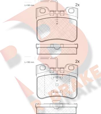 R Brake RB0788 - Komplet Pločica, disk-kočnica www.molydon.hr