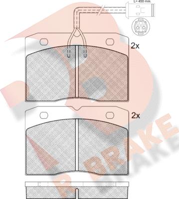 R Brake RB0730 - Komplet Pločica, disk-kočnica www.molydon.hr