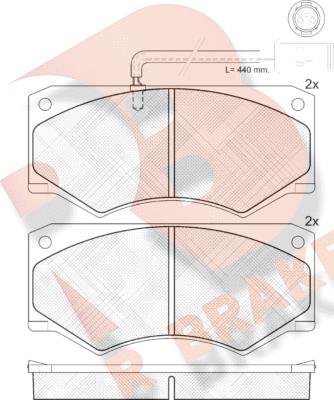 R Brake RB0731 - Komplet Pločica, disk-kočnica www.molydon.hr