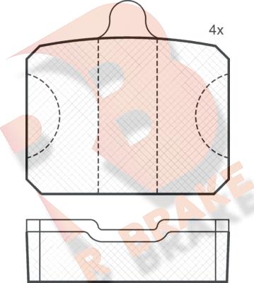 R Brake RB0737 - Komplet Pločica, disk-kočnica www.molydon.hr