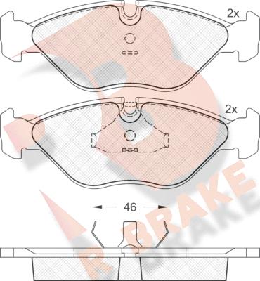 R Brake RB0774 - Komplet Pločica, disk-kočnica www.molydon.hr