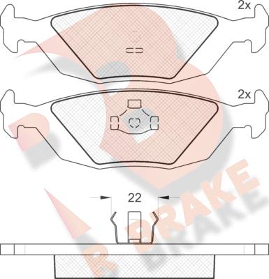 R Brake RB0775 - Komplet Pločica, disk-kočnica www.molydon.hr