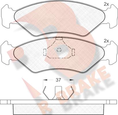 R Brake RB0776 - Komplet Pločica, disk-kočnica www.molydon.hr