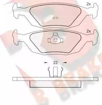 R Brake RB0778 - Komplet Pločica, disk-kočnica www.molydon.hr