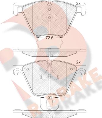 R Brake RB1992 - Komplet Pločica, disk-kočnica www.molydon.hr