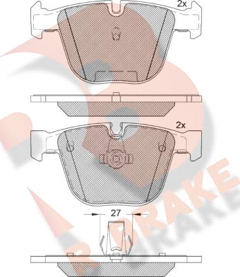 R Brake RB1949 - Komplet Pločica, disk-kočnica www.molydon.hr