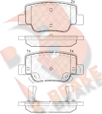 R Brake RB1945 - Komplet Pločica, disk-kočnica www.molydon.hr