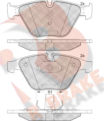 R Brake RB1940-203 - Komplet Pločica, disk-kočnica www.molydon.hr