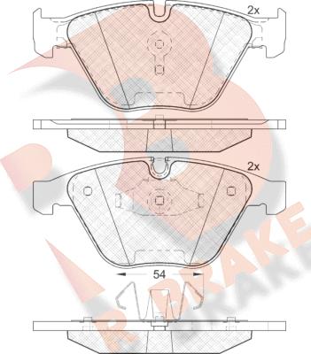 R Brake RB1940 - Komplet Pločica, disk-kočnica www.molydon.hr