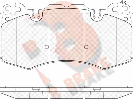 R Brake RB1956 - Komplet Pločica, disk-kočnica www.molydon.hr