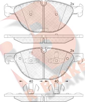 R Brake RB1905 - Komplet Pločica, disk-kočnica www.molydon.hr