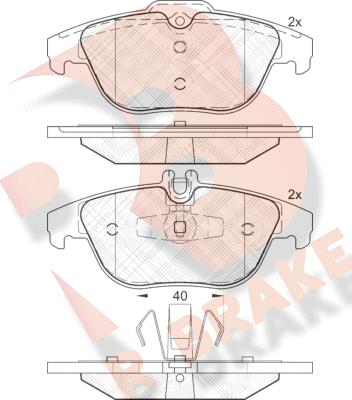 R Brake RB1900 - Komplet Pločica, disk-kočnica www.molydon.hr