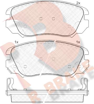 R Brake RB1914 - Komplet Pločica, disk-kočnica www.molydon.hr