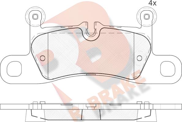 R Brake RB1987-200 - Komplet Pločica, disk-kočnica www.molydon.hr