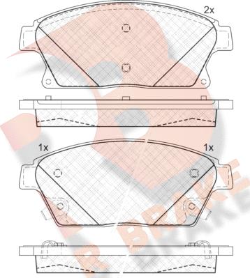 R Brake RB1939-202 - Komplet Pločica, disk-kočnica www.molydon.hr