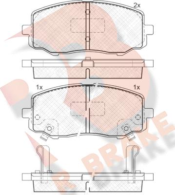 R Brake RB1937 - Komplet Pločica, disk-kočnica www.molydon.hr