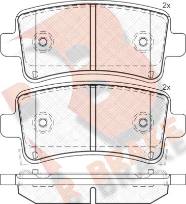 R Brake RB1929 - Komplet Pločica, disk-kočnica www.molydon.hr