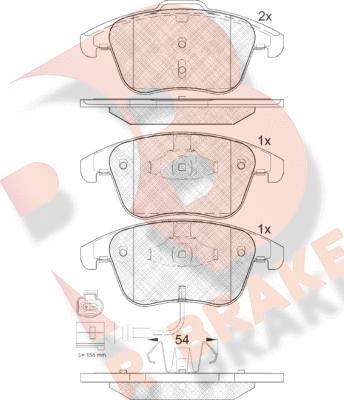 R Brake RB1923 - Komplet Pločica, disk-kočnica www.molydon.hr