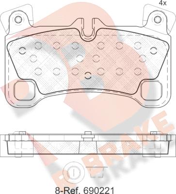 R Brake RB1922 - Komplet Pločica, disk-kočnica www.molydon.hr