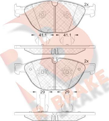 R Brake RB1973 - Komplet Pločica, disk-kočnica www.molydon.hr