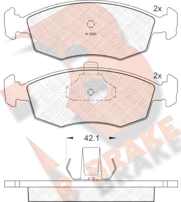 R Brake RB1441 - Komplet Pločica, disk-kočnica www.molydon.hr