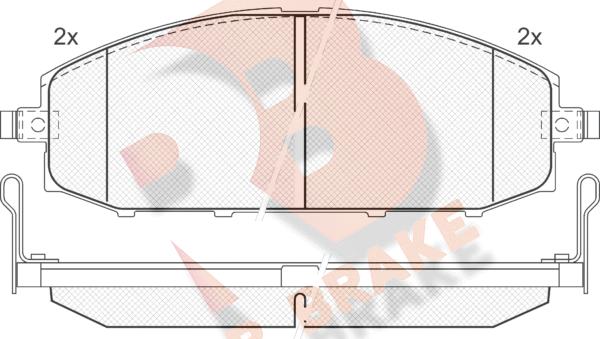 R Brake RB1448 - Komplet Pločica, disk-kočnica www.molydon.hr