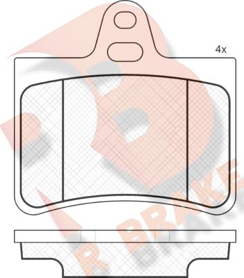 R Brake RB1407 - Komplet Pločica, disk-kočnica www.molydon.hr