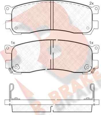 R Brake RB1417 - Komplet Pločica, disk-kočnica www.molydon.hr